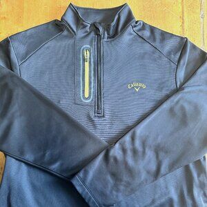 Callaway Men's Black  Golf Pullover 1/4 zip Size Large